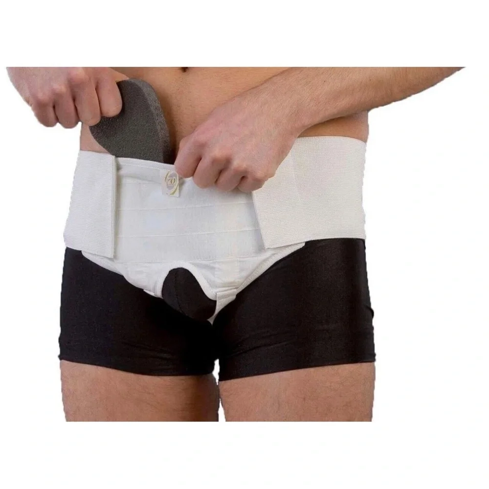 Inguinal Groin Hernia Guard Truss Support Belt Double Sided Pads Left & Right